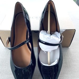J CREW Mary Jane patent leather flats. FIRM COST